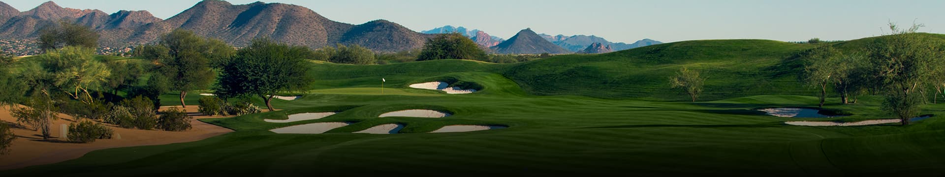 TPC Scottsdale golf course, a 20 min drive from Saguaro Point in North Scottsdale