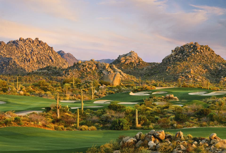 Troon North golf course, a 5 min drive from Saguaro Point in North Scottsdale