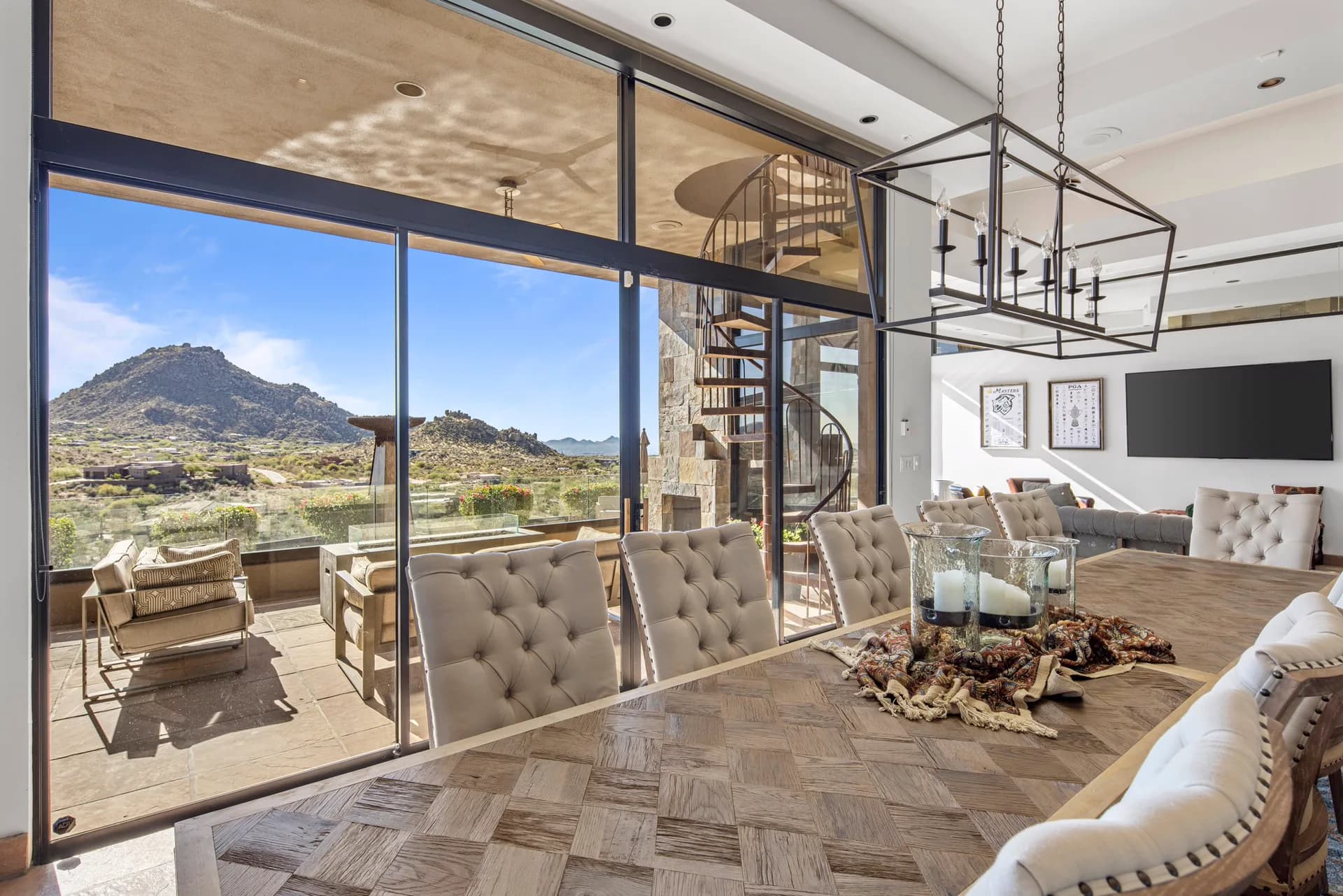 Dining with floor-to-ceiling desert views at Saguaro Point